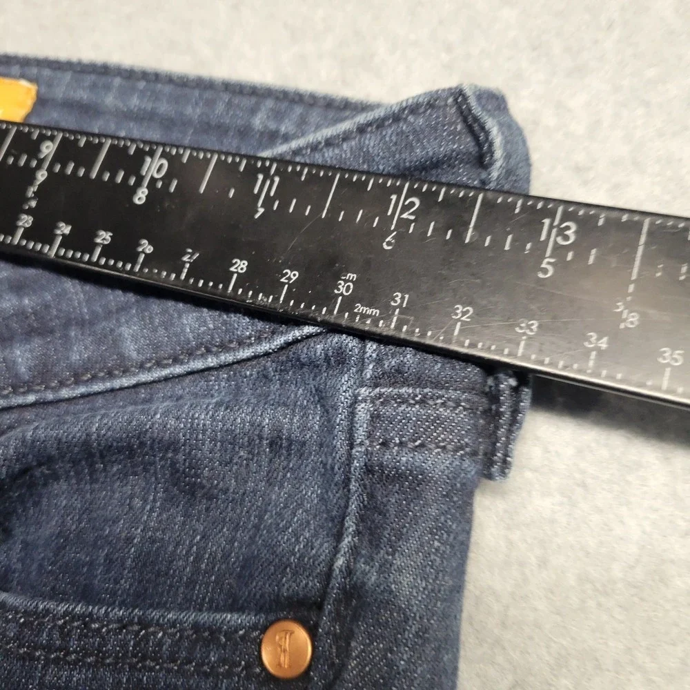 Pilcro and the Letterpress Flare Jeans Dark Wash Mid Rise Denim Size 24